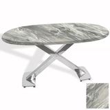 İks Masa Kromnikel Oval (94X146 - Werzalit, Allzalit Yada Wermodin Tabla) - Lavant