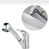 İksa Su Armatürleri Banyo Lavabo - Berber Bataryası Çeşmesi Musluğu Spiral Hortumlu Çok Amaçlı Kullanım - Krom