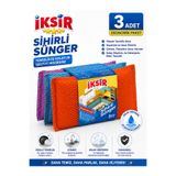 iksir matik Sihirli Bulaşık Süngeri 3’lü Paket Çizmez Hassas Yüzey Temizlik Süngeri