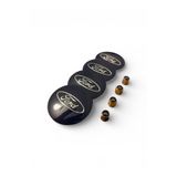 İKTUNING İK TUNING FORD LOGO 56 MM ALÜMİNYUM JANT GÖBEK STICKER VE 4 ADET METAL SİBOP KAPAK
