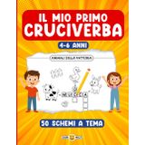 IL MIO PRIMO CRUCIVERBA – LIBRO DI PAROLE ILLUSTRATE PER BAMBINI 4-6 ANNI – GIOCHI EDUCATIVI PER IMPARARE A SCRIVERE DIVERTENDOSI: Cruciverba facili ... attività prescolare. Soluzioni a fine libro.