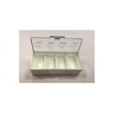 İl-Mu-Ka Ilmuka (7cmx3,5cm) Günlük Ilaç Muhafaza Kabı 4adet Ilaç Kutusu 4öğün -beyaz 1143147