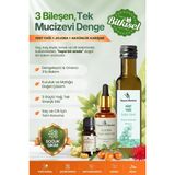 İlaçsız Market 3’lü Sinerji Bakım Seti: Hint, Jojoba ve Akgünlük Yağı (%100 Saf & Soğuk Sıkım) - 160 ml
