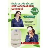 İlaçsız Market Boyun ve Göz Çevresi Hint Yağı Uygulama Bezi – Ayarlanabilir Stoperli & %100 Pamuk