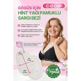 İlaçsız Market Göğüs Hint Yağı Sargı Bezi - C-D Cup - Standart - Beyaz