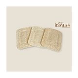ilaslan international Doğal Kabak Lifi Sabun Altlığı 3 Adet 10X8CM Sarı Renkli Malzeme ile Özel Tasarım