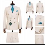 İlayda Emir Bej Erkek Kahverengi Kruveze Takım Elbise Slim Fit 52 Beden