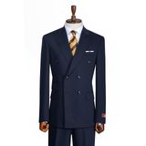 İLAYDA EMİR, Çift Sıra Düğmeli Erkek Takım Elbise, Slim Fit | Sivri Yaka, Flap Cepli, Düz Paça Pantolon, Resmi Giyim,