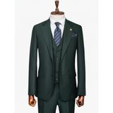 İlayda EMİR, Erkek, Slim Fit, Üç Parça Takım Elbise, Yeşil Çizgili, Slim Fit, 54 Beden