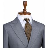 İlayda Emir, Erkek Takım Elbise, Gri, Peak Yaka, Slim Fit, 48 Beden