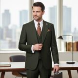 İlayda Emir Erkek Takım Elbise, Kırlangıç Yaka, Blazer, Slımfıt, Haki Yeşili - 6 Drop - 54