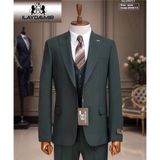 İlayda Emir Erkek Takım Elbise, Kırlangıç Yaka, Blazer, Slımfıt, Koyu Zümrüt Yeşili - 6 Drop - 54