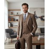 İlayda Emir Erkek Takım Elbise, Mono Yaka, Blazer, Slımfıt,kumbeji - Kum Beji - 6 Drop - 52