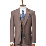 İlayda Emir Erkek Takım Elbise, Mono Yaka, Blazer, Slımfıt,kumbeji - Kum Beji - 6 Drop - 54