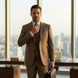 İlayda Emir Erkek Takım Elbise, Mono Yaka, Blazer, Slımfıt,kumbeji - Kum Beji - 6 Drop - 56