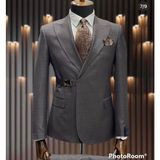 İlayda Emir Kırlangıç Yaka, Premıum Kemerli, Slim Fit, 6 Drop, Erkek Takım Elbise, Kahverengi - 0-Kahverengi - 48