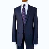 İlayda EMİR, Luxury Erkek Lacivert İki Düğmeli Takım Elbise, Slim Fit, 46