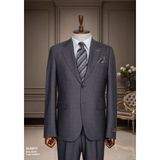 İlayda Emir Regular Kesim, Kırlangıç Yaka, Iki Düğmeli, Blazer, Çizgili, Erkek Takım Elbise, Gri - 6 Drop - 50