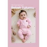 İlays Babywearing Çift Taraf Fermuarlı Bebek Tulumu Tulum - Pudra
