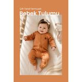 İlays Babywearing Çift Taraf Fermuarlı Bebek Tulumu Tulum - Soğan Kabuğu