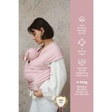 İlays Mabel Premium Esnek Wrap Sling ( Babysling - Sling - Babysling - Bebek Taşıma Şalı - Babywearing - Kanguru ) - Pudra