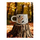İlbay Çini Takı El Işi Bozkır Desenli Klasik Seramik Kupa Bardak Mug