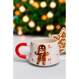 İlbay Çini Takı İlbay Zencefilli Kurabiye Adam Gingerbread Man Seramik Kupa Mug Duble Nescafe Fincanı
