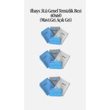 İlbays 3Lü Genel Temizlik Bezi 40x60 3 Paket (Mavi,Gri,Füme) | İlbays Mavi,gri,füme