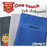 İlbay's 3’lü (Mavi Renk Serisi) Mikrofiber Temizlik Bezi 40x60 cm - Renkli - Standart