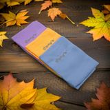 İlbays 3'lü Mikrofiber Temizlik Bezi Mavi-sarı-mor Gri - Sarı