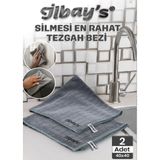 İlbay's Mutfak Tezgah Bezi Seti Yüksek Emicilik 2 Adet 40x40 cm Kolay Temizlik