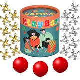 ile Krikolar Oyunu, Çocuklar ve Yetişkinler Için Retro Vintage Jax Oyunu, 18 Metal Kriko ve 3 Kırmızı Kauçuk Top ile Klasik Masa Oyunları, Aile Oyunu Gecesi Için Eski Moda Geleneksel Masa
