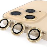 ile uyumlu Kamera Lens Koruyucu 9H Temperli HD Cam Kamera Koruyucu Metal Darbeye Dayanıklı Çizilmez Kasa (Gold, iPhone 11Pro / 11Promax / 12Pro)