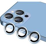 ile uyumlu Kamera Lens Koruyucu 9H Temperli HD Cam Kamera Koruyucu Metal Darbeye Dayanıklı Çizilmez Kasa (Mavi, iPhone 12Promax)