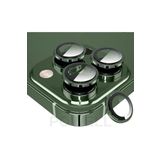 ile uyumlu Kamera Lens Koruyucu 9H Temperli HD Cam Kamera Koruyucu Metal Darbeye Dayanıklı Çizilmez Kasa (Yeşil, iPhone 13Pro / 13Promax)