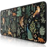 iLeadon Masa için Büyük Oyun Fare Altlığı, Bilgisayar Masası Fare altlığı, Dizüstü Bilgisayar için XXL Uzun Tam Masa Mousepad, Dikişli Kenarlı Kauçuk Tabanlı Masa Koruyucu Mat, Ofis, Ev için Klavye