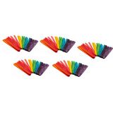 İleri Grup Ahşap Çubuk, Muayene Çubuğu, Dil ve Etkinlik Çubuğu 15 cm 50'lik 5 Set - Renkli