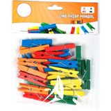 İleri Grup Ahşap Mandal, Renkli, 45 Mm. 25 Adetlik 1 Paket