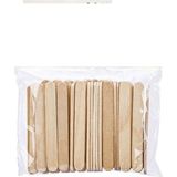 İleri Grup Naturel Ahşap Çubuk, Muayene Çubuğu, Dil ve Etkinlik Çubuğu Mini Dökme 55X5 mm