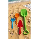 İleri Grup Paket Içeriği: Büyük Kürek ( 50 Cm) Küçük Kürek Küçük Tırmık Sıvacı Malası - Set 3 - 1 Yaş - Kırmızı - Mavi