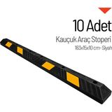 İleri Trafik 10'lu Compound Araç Stoperi, Oto Park Stoperi 183x15x10 cm