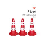 İleri Trafik 3 Adet Ppc Trafik Konisi 50 cm Trafik Dubası Seti