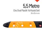 İleri Trafik 5.5 m Oval Plastik Hız Kesici Set