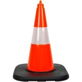 İleri Trafik 5 Adet Pvc Trafik Konisi 50 Cm Reflektifli Ağırlıklı Trafik Dubası Seti