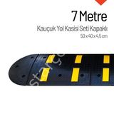 İleri Trafik 7 m Kauçuk Hız Kesici Set Kapaklı Yol Kasisi