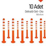 İleri Trafik Delinatör 100 X 8 Cm Eko 10 Adet, Esnek Duba