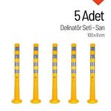 İleri Trafik Delinatör 100 X 8 Cm Sarı 5 Adet, Esnek Duba