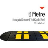 İleri Trafik Kauçuk Destekli Hız Kesici - 6 Metre Set