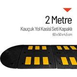 İleri Trafik Kauçuk Hız Kesici 6 Bantlı - 2 Metre Set