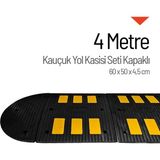 İleri Trafik Kauçuk Hız Kesici 6 Bantlı - 4 Metre Set